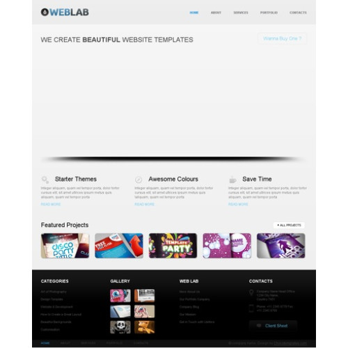 Шаблон сайта WEB лабаратори