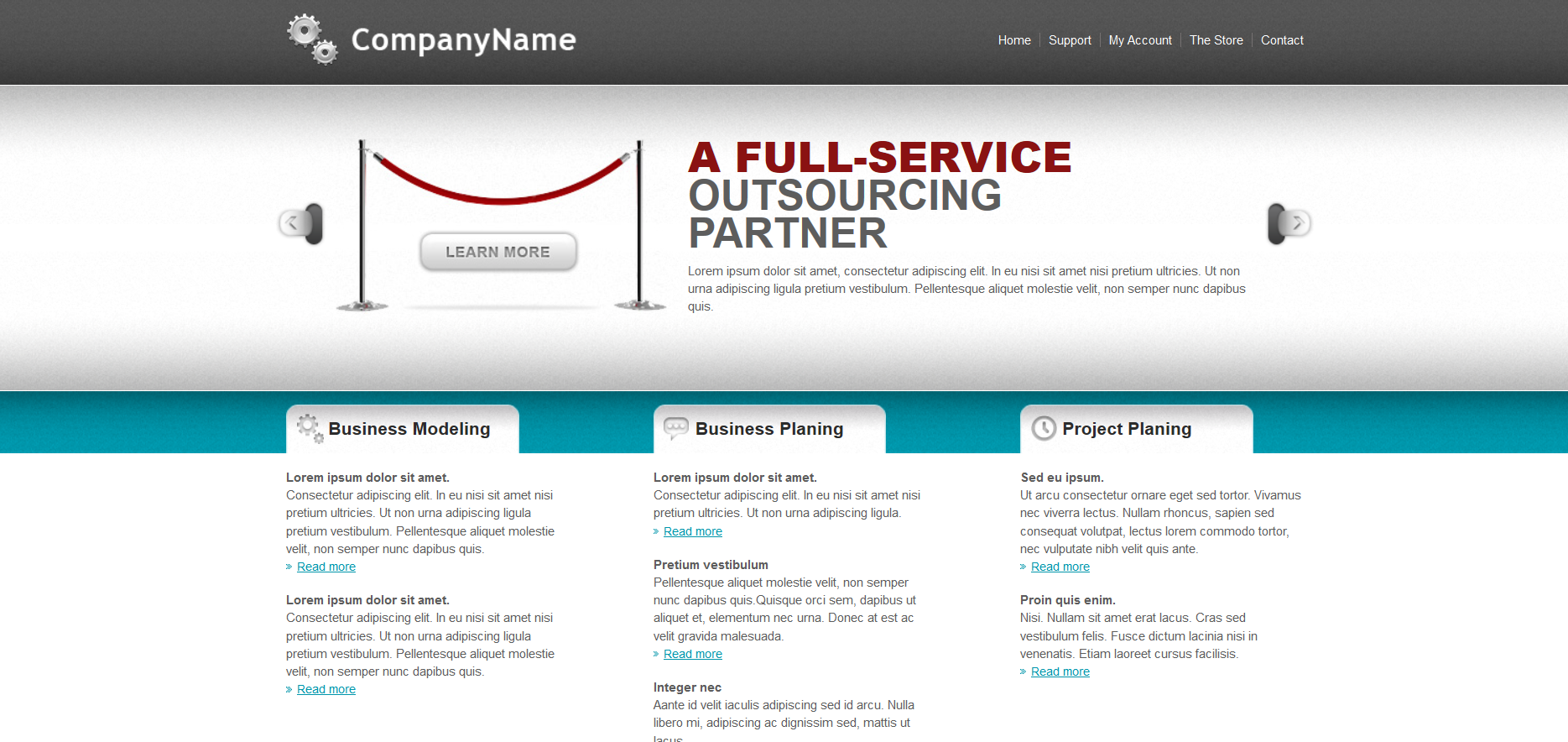 Шаблон сайта Бизнес №573