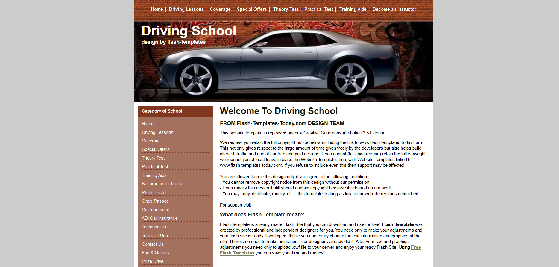 Шаблон сайта Авто №305