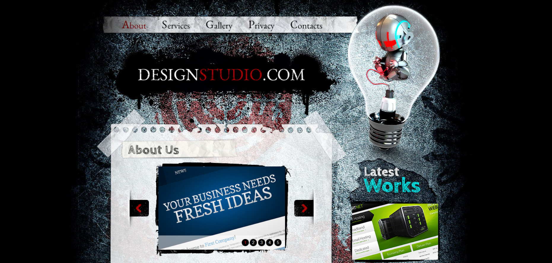 Шаблон сайта Дизайн №201