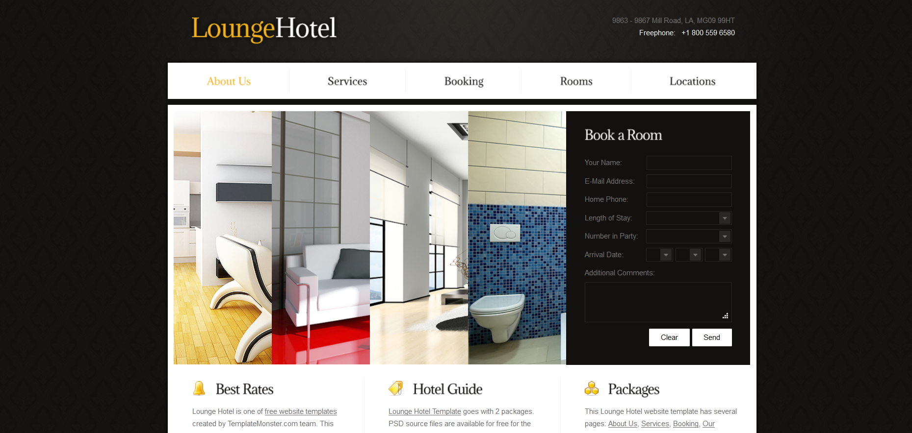 Шаблон сайта Интерьер №106