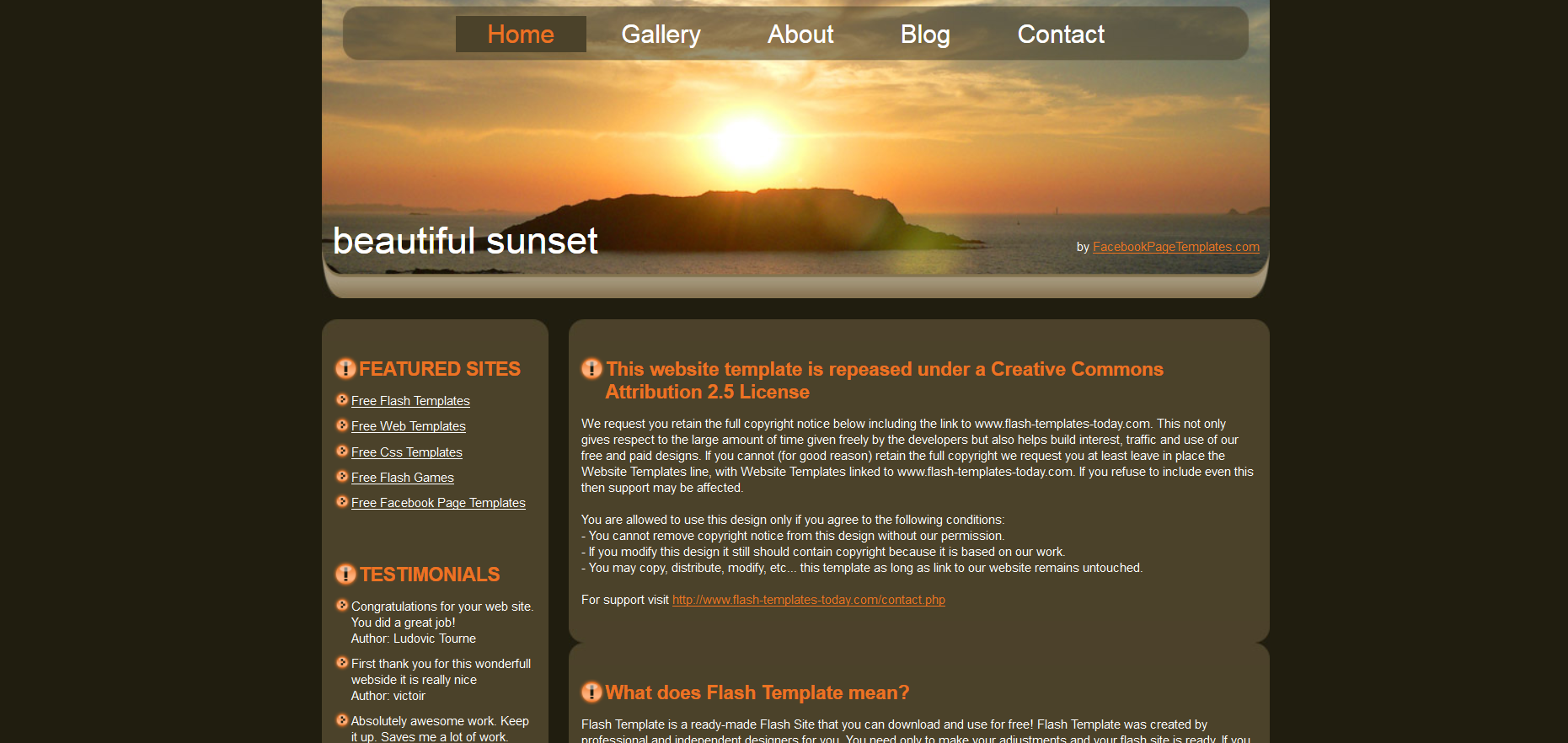 Шаблон сайта Природа №339