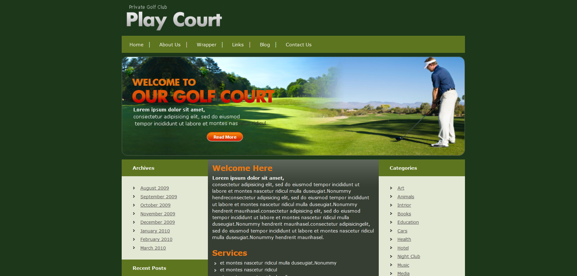 Шаблон сайта Спорт №233