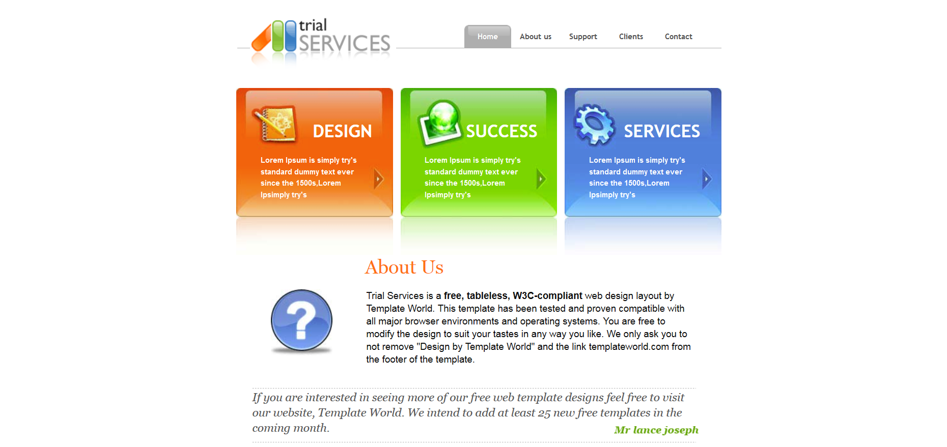 Шаблон сайта Веб №181